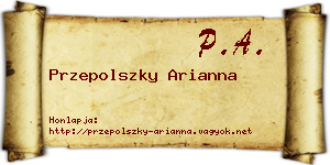 Przepolszky Arianna névjegykártya